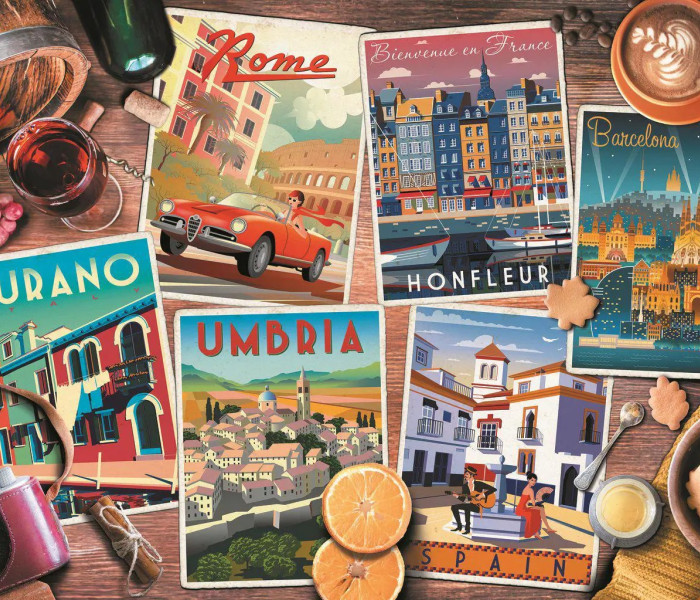 Puzzle - Trefl - Viaggiando per l Europa