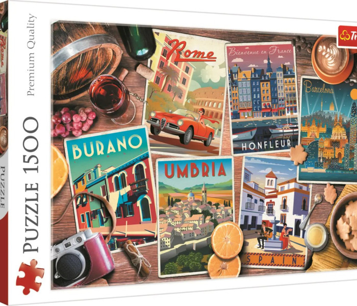 Puzzle - Trefl - Viaggiando per l Europa