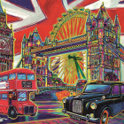 Puzzle - Trefl - Colori di Londra