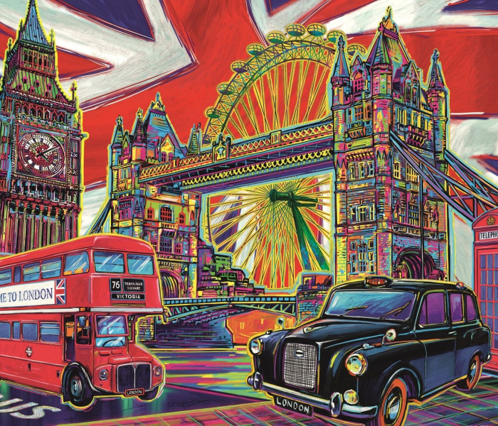 Puzzle - Trefl - Colori di Londra