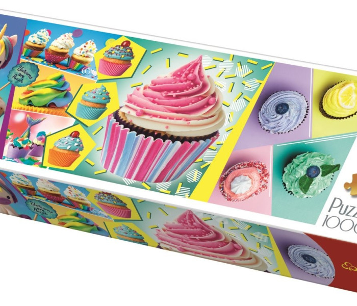 Puzzle - Trefl - Torte colorate - Puzzle panoramico