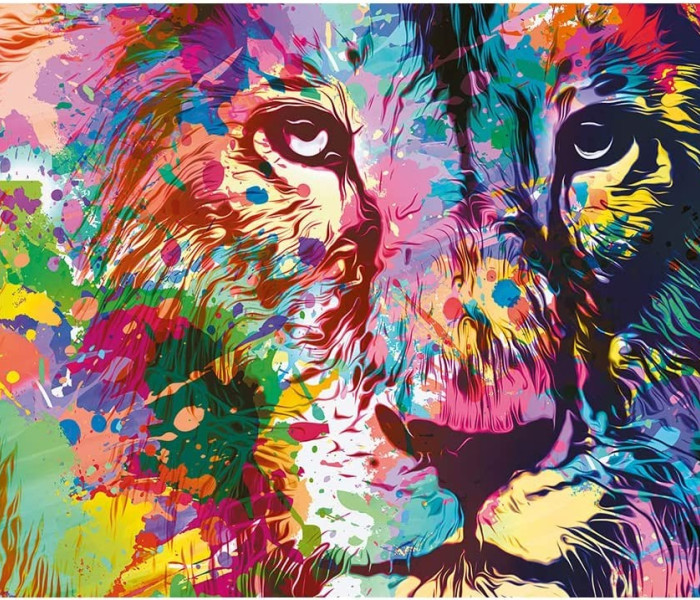 Puzzle - Trefl - Leone colorato