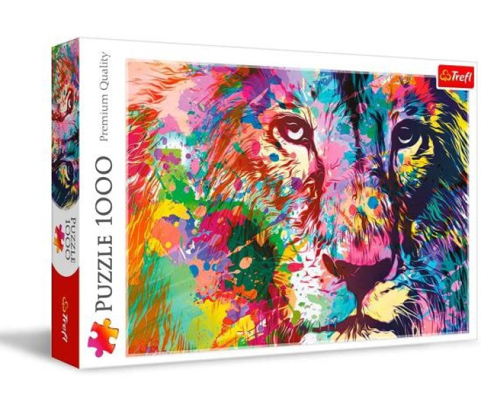 Puzzle - Trefl - Leone colorato
