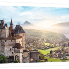 Puzzle - Trefl - Castello di Menthon, Francia - Puzzle Panoramico