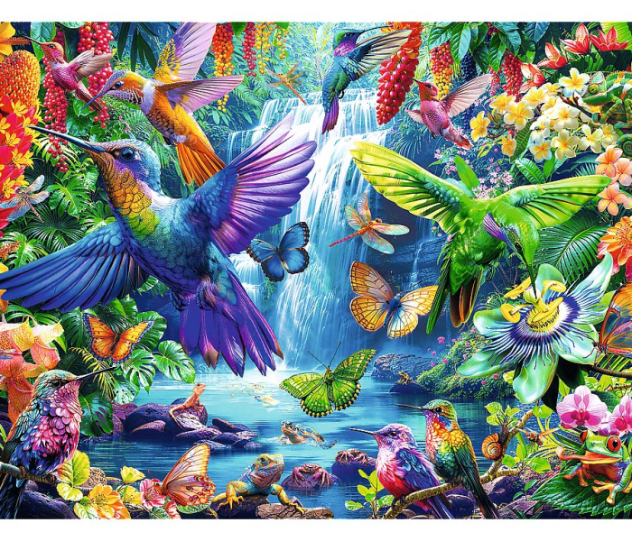 Puzzle - Trefl - Colibrì ai tropici