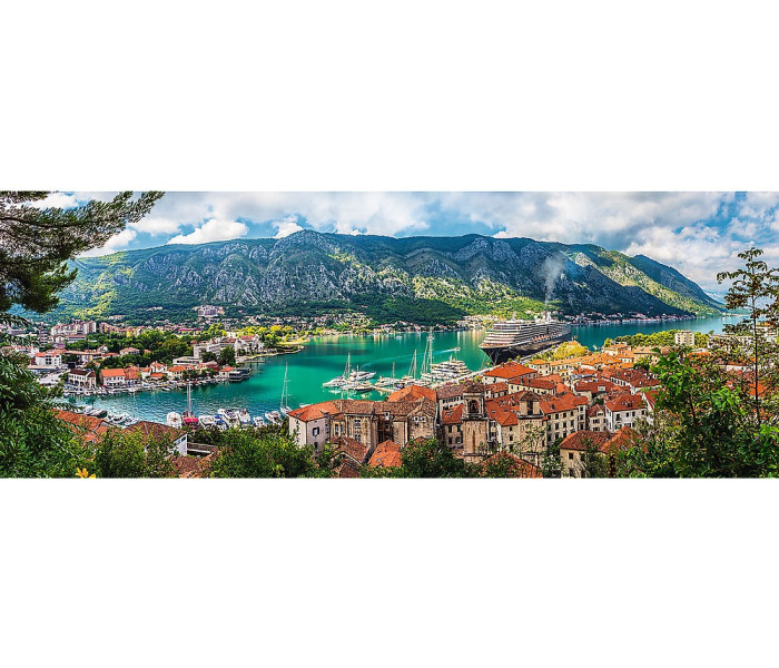 Puzzle - Trefl - Cattaro, Montenegro - Puzzle panoramico