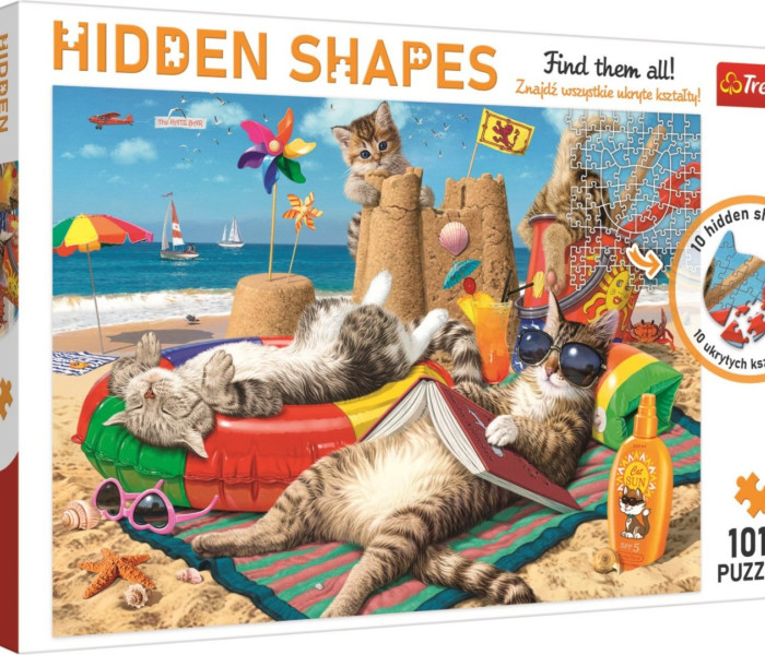 Puzzle - Trefl - La vacanza del gatto
