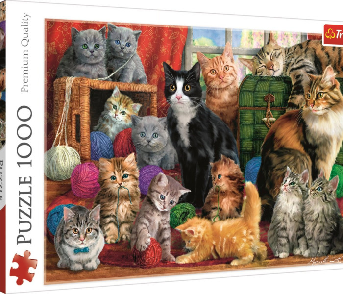 Puzzle - Trefl - Incontro con i gatti