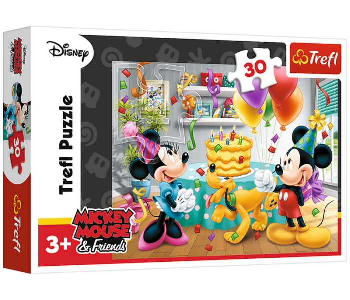 Puzzle - Trefl - Topolino e Minnie festeggiano il loro compleanno