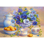 Puzzle - Trefl - Mazzo di fiori blu