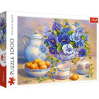 Puzzle - Trefl - Mazzo di fiori blu