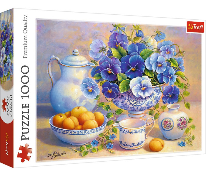 Puzzle - Trefl - Mazzo di fiori blu