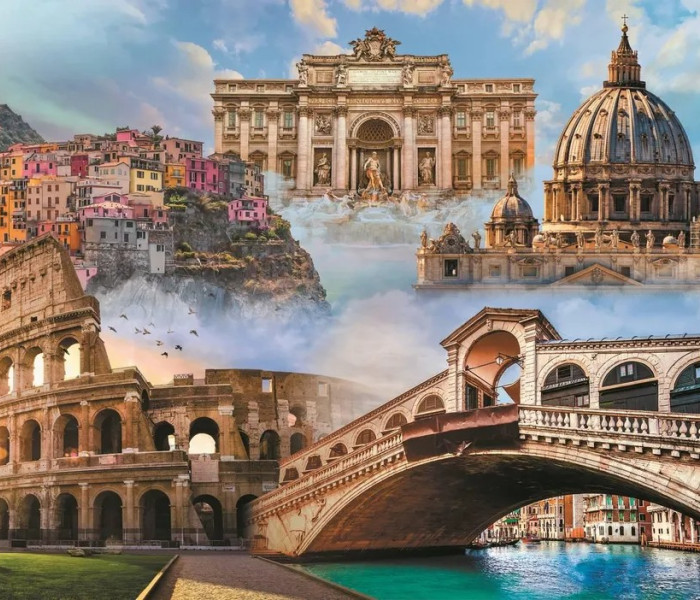 Puzzle - Trefl - Luoghi preferiti: Italia