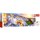 Puzzle - Trefl - Tramonto a Santorini, Grecia - Puzzle Panoramico