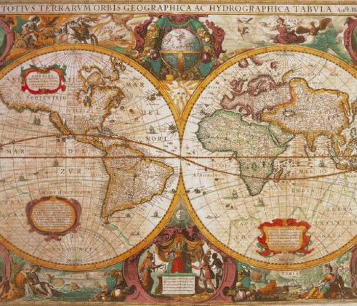 Puzzle - Clementoni - Mappa del mondo antico