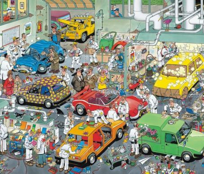 Puzzle - Jumbo - Officina di verniciatura