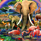 Puzzle - Bluebird - Savana africana