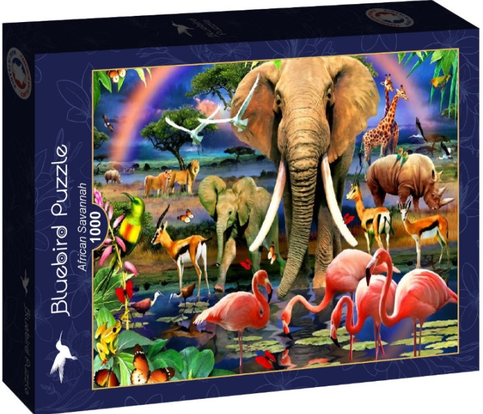 Puzzle - Bluebird - Savana africana
