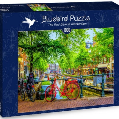 Bicicletta rossa ad Amsterdam