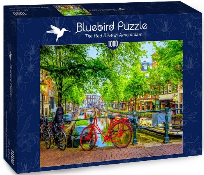 Puzzle - Bluebird - Bicicletta rossa ad Amsterdam