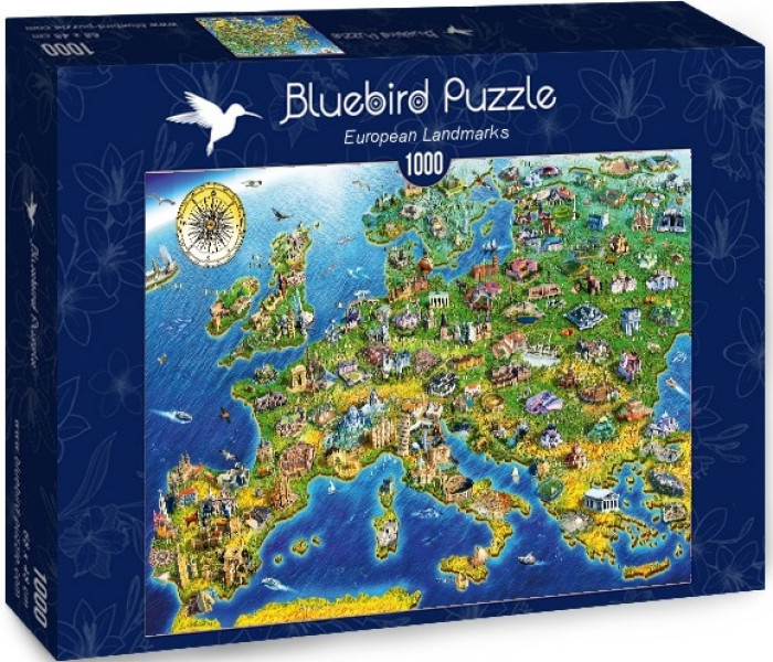 Puzzle - Bluebird - Monumenti europei
