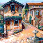 Puzzle - Bluebird - Fontana sulla piazza