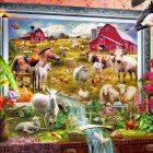 Puzzle - Bluebird - Fattoria dipinta