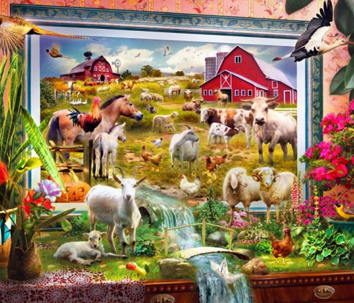 Puzzle - Bluebird - Fattoria dipinta