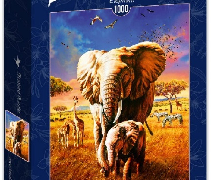 Puzzle - Bluebird - Elefanti