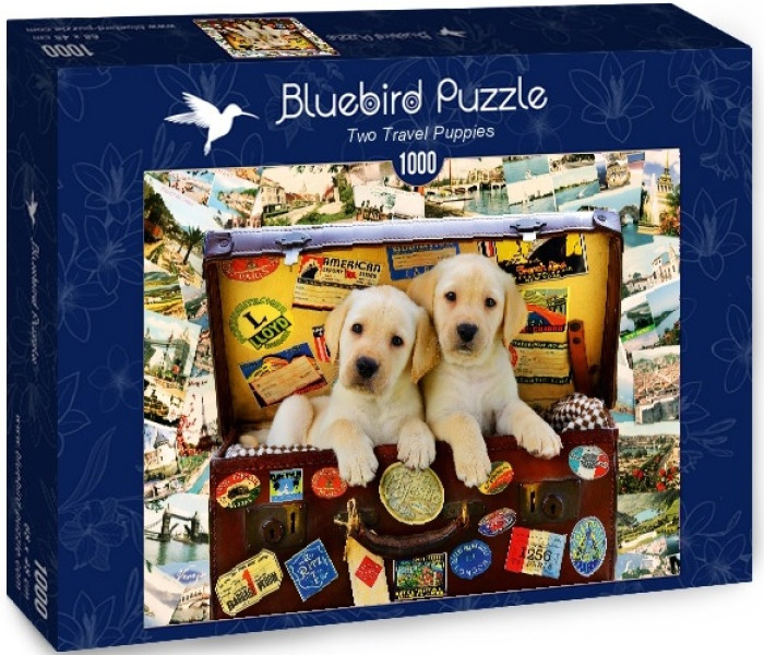 Puzzle - Bluebird - Cuccioli in una valigia