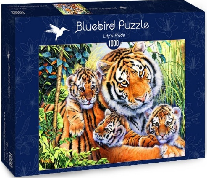 Puzzle - Bluebird - Famiglia di tigri