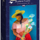 Puzzle - Bluebird - Donna con fiori