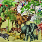 Puzzle - Bluebird - Animali nel deserto