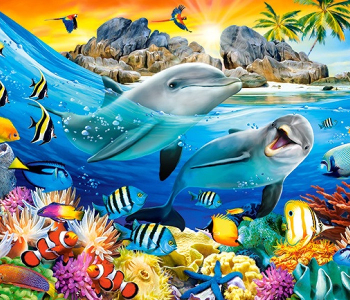 Puzzle - Castorland - Delfini