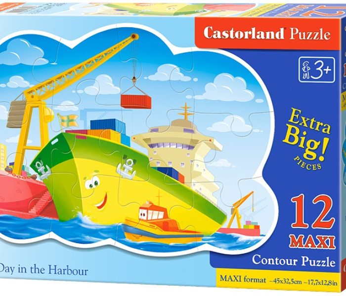 Puzzle - Castorland - Una giornata in porto - Maxi