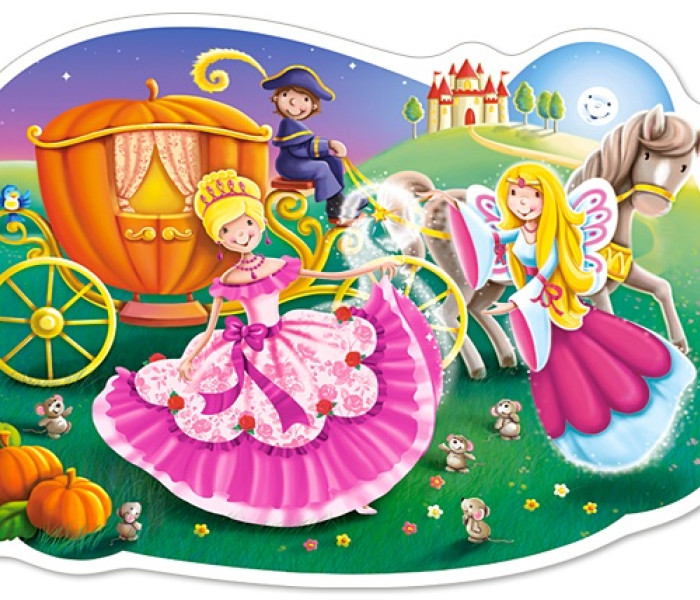 Puzzle - Castorland - Cenerentola con la sua carrozza - Maxi