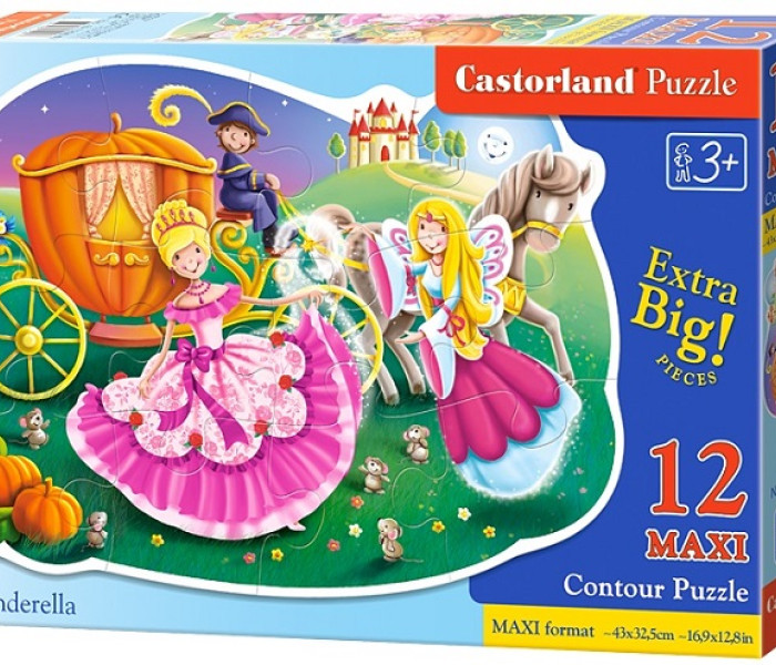 Puzzle - Castorland - Cenerentola con la sua carrozza - Maxi