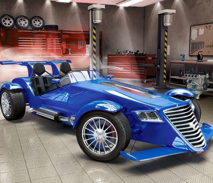 Puzzle - Castorland - Macchina blu