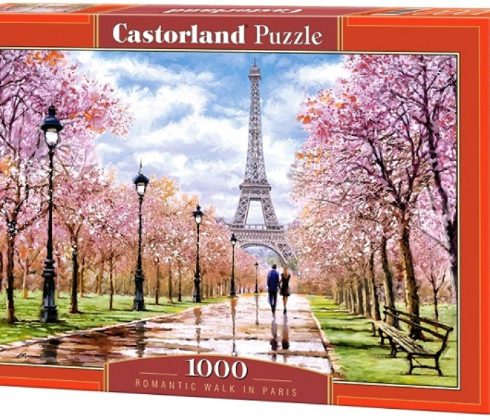 Puzzle - Castorland - Passeggiata romantica a Parigi