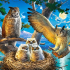 Puzzle - Castorland - Gufi