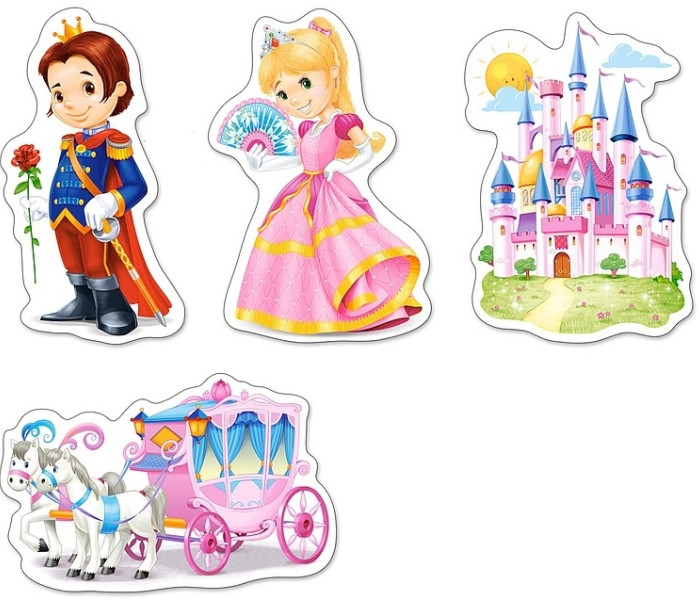 Puzzle - Castorland - Mondo delle Principesse - 4 in 1