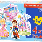 Puzzle - Castorland - Mondo delle Principesse - 4 in 1
