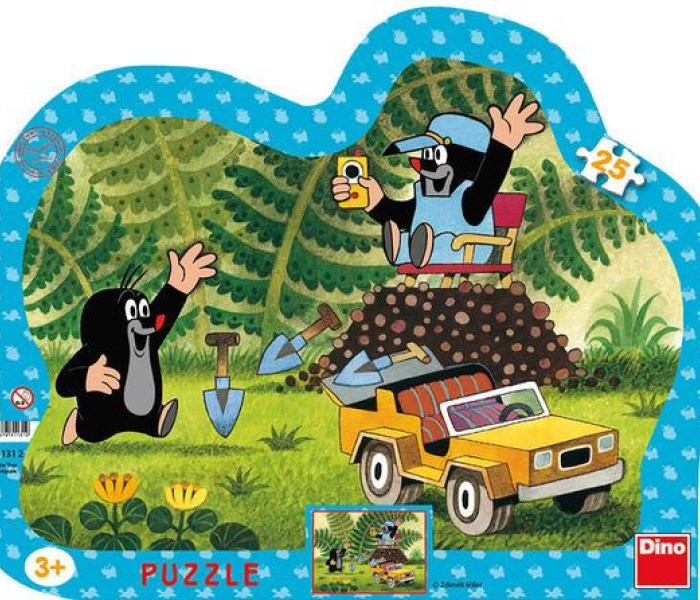 Puzzle - Dino - Talpa con macchina gialla