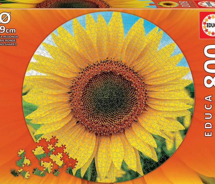 Puzzle - Educa - Girasoli - Puzzle rotondo