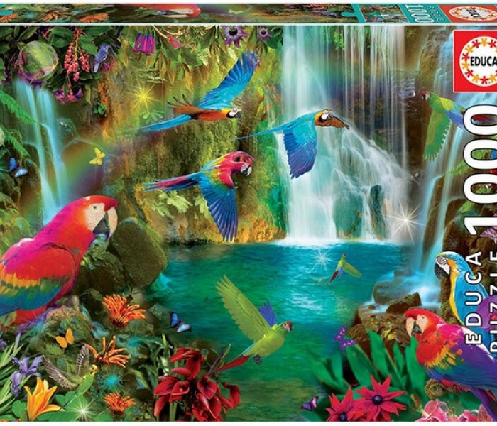 Puzzle - Educa - Pappagalli colorati