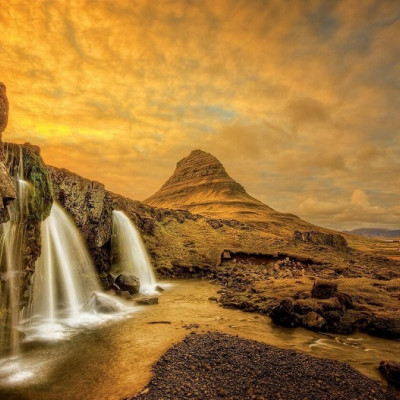 Cascata Kirkjufellsfoss, Islanda