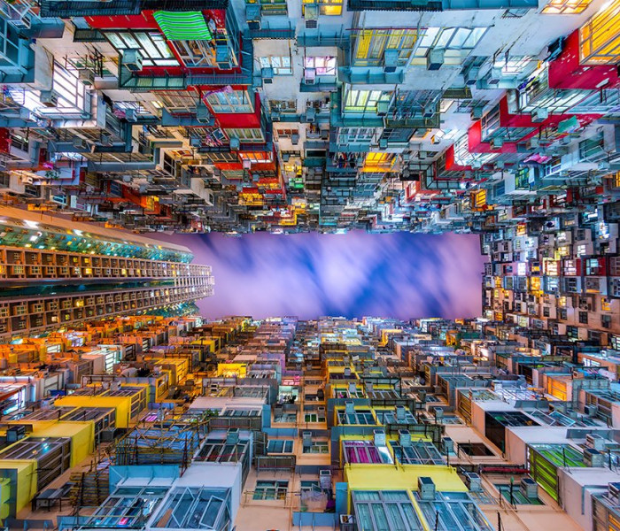 Puzzle - Enjoy - Hong Kong - Casa colorata