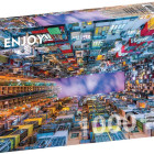 Puzzle - Enjoy - Hong Kong - Casa colorata