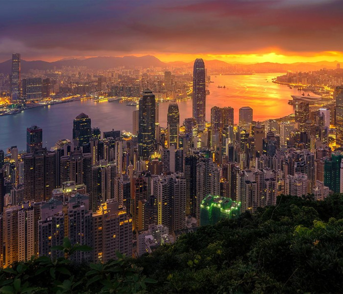 Puzzle - Enjoy - Hong Kong al tramonto