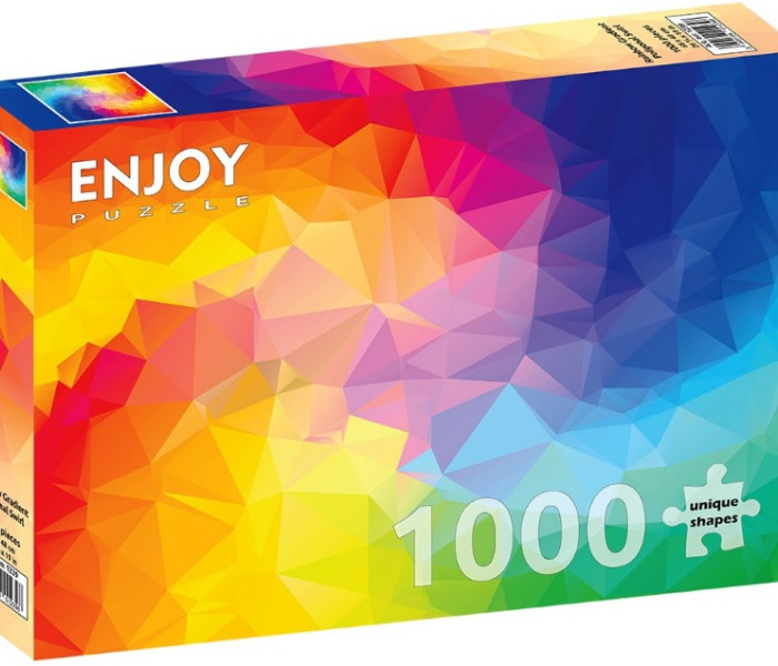 Puzzle - Enjoy - Spirale poligonale colorata